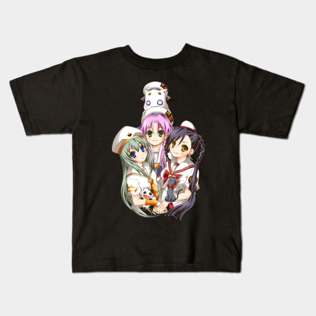 Aria Undine Girls Kids T-Shirt by KokoroPopShop
